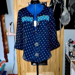 Hollister See Thru Top Sz Medium